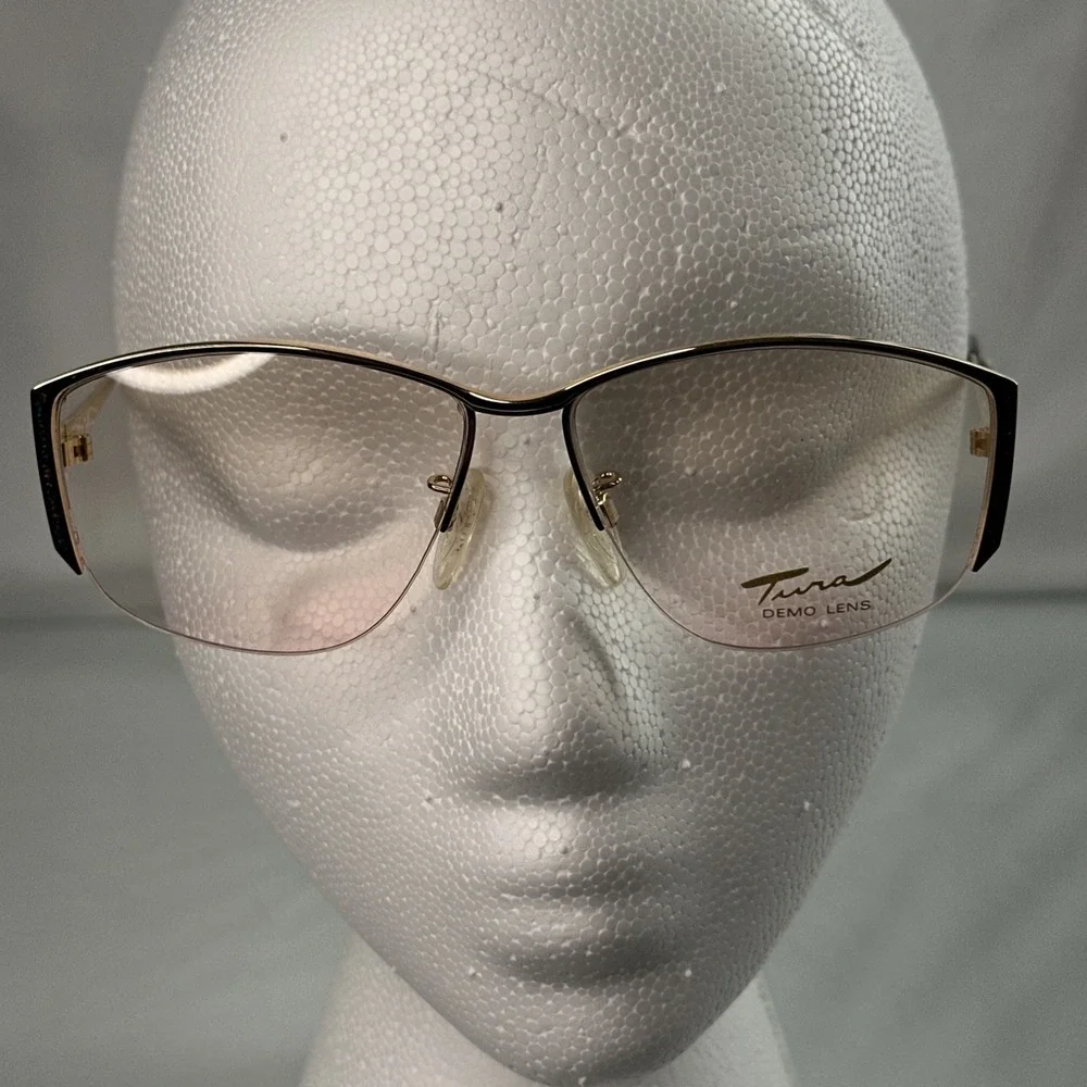 Tura Mod-465 TEA Vintage 80's Womens Eyeglasses 57-14-135 Grandmacore- New